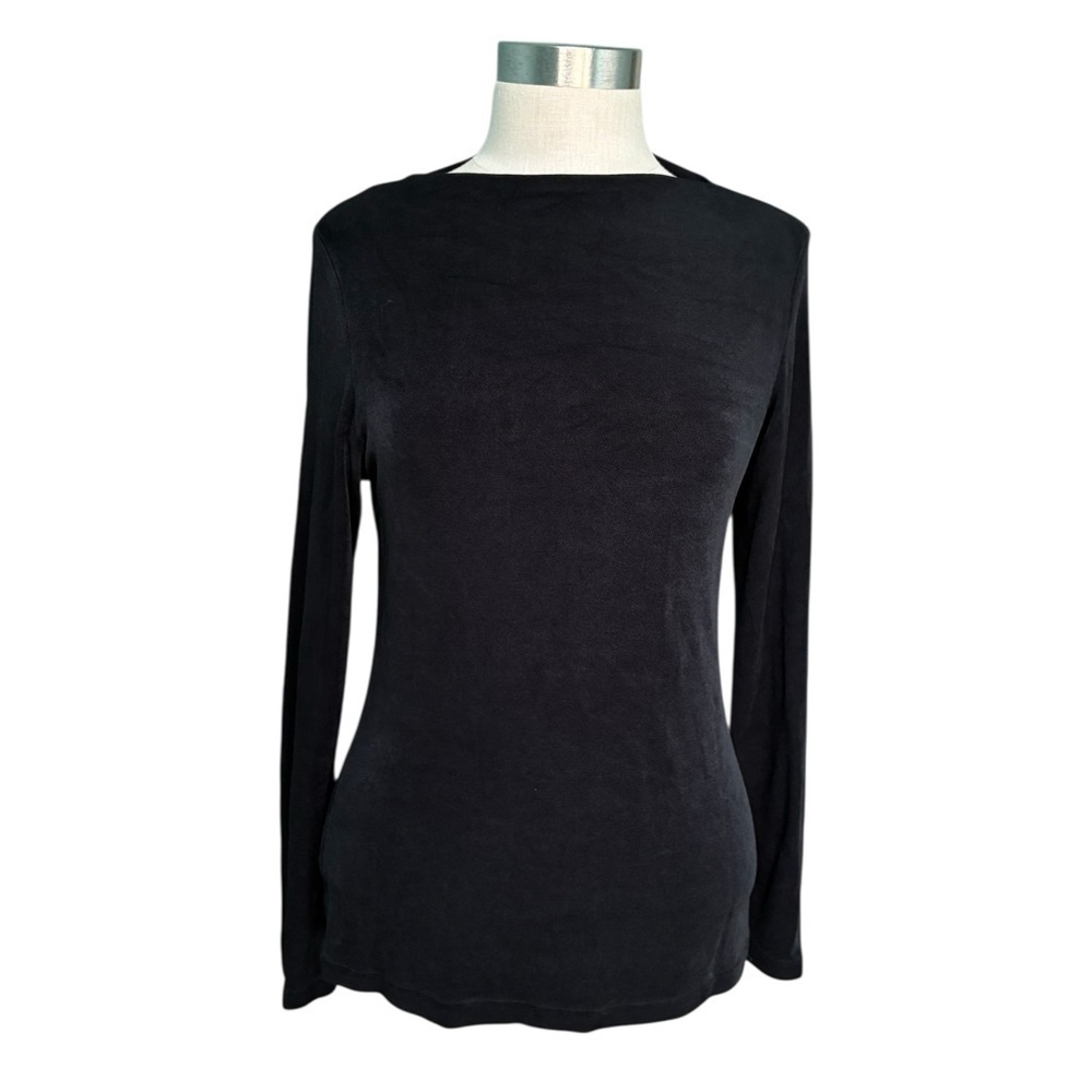 Coldwater Creek Black Long Sleeve Top - Picture 2 of 6